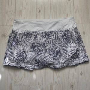 Lululemon Pace Rival Skirt Mini Twine White Multi